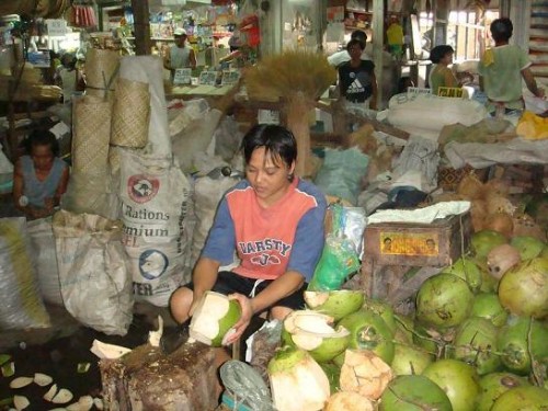 賣椰子的少女